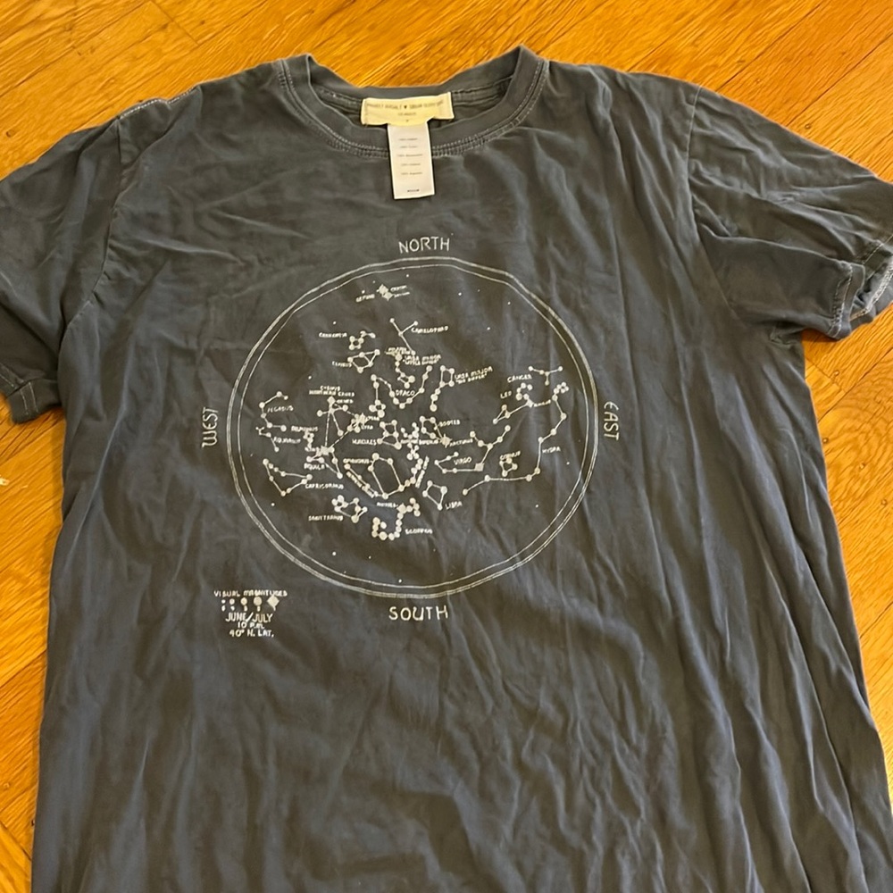 Urban Outfitters Astrology Blue T Shirt, medium